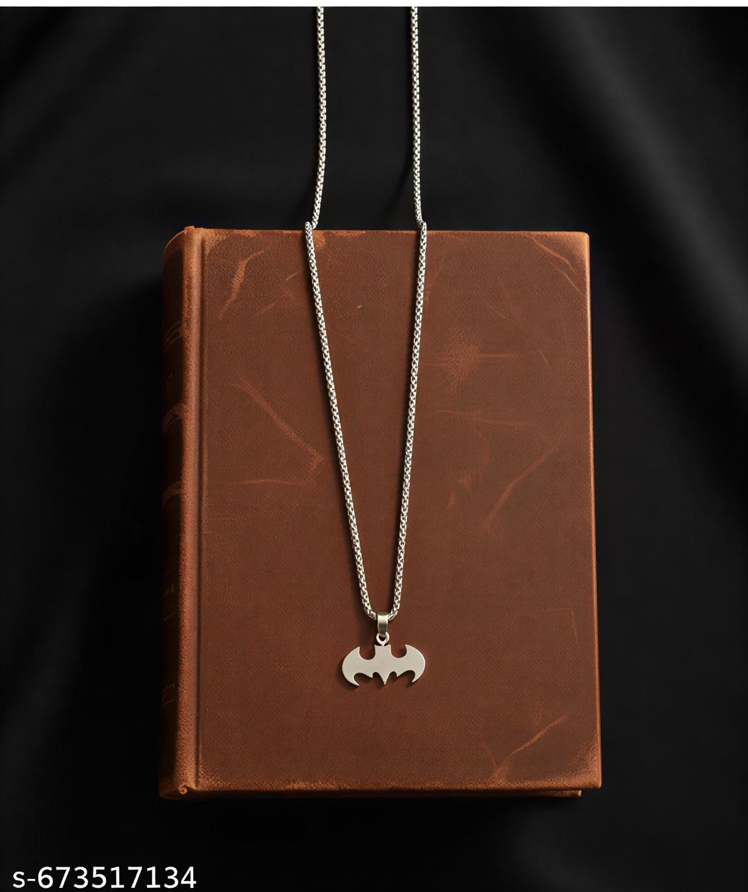 LUVORIA Silver Wing Pendant Necklace – Minimal Stainless Steel Chain for Men & Women